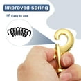 thumbnail image 4 of Uxcell 6 Pcs Clips à Pression Pivotants pour Drapeau, 4.1 Pouces, Crochets en Alliage Robustes, Ton Doré, 4 of 6