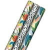 Hallmark Multi-color Recycled Gift Wrap Papers, with Cutlines on Reverse (3 Rolls) 60 sq ft.