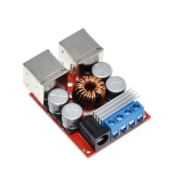 Sidaley Carro Universal para coche, convertidor de voltaje de 5V, módulo reductor de DC-DC, USB, fuente de alimentación, repuestos para Electrónica miscelánea