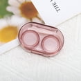 thumbnail image 5 of Unique Bargains 1 Set Contact Lens Case Simple Oval Lens Storage Case Red, 5 of 5