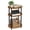 Rustic Brown and Ink Black, variant on VASAGLE Side Table, Small End Table, Tall Nightstand for Living Room, Bedroom, Office, Bathroom, Steel Frame, Rustic Brown and Ink Black