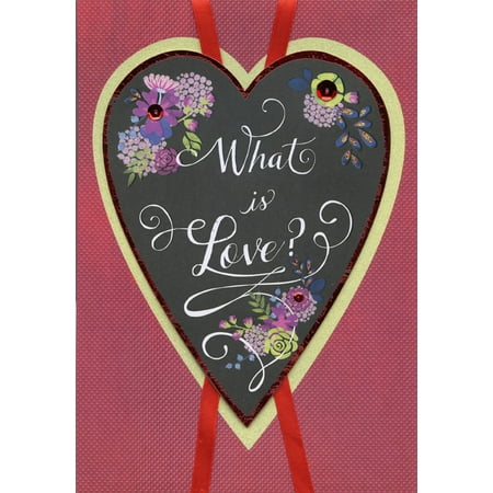 Love Valentines Day Card Designer Greetings What is Love Hand Crafted Over Sized: Wife Premium Keepsake Valentine's Day Card ()