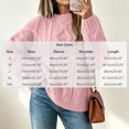 thumbnail image 3 of Njagoc3 Oversized Sweaters for Women Crewneck Cable Knit Drop Shoulder Jumper Soft Warm Long Sleeve Loose Fit Casual Fall Top, 3 of 6