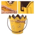 thumbnail image 3 of 1pc Home Wavy Iron Bucket Simple Flowerpot Mini Bucket Ornament with Handle, 3 of 5