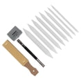 thumbnail image 4 of Tocones de mezcla Tortillones agarre cómodo Multifunción 3 juegos Prácticas herramientas de dibujo Tocones de mezcla de papel Fricción fuerte para bocetos de arte ANGGREK Otros, 4 of 8