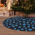 thumbnail image 5 of KLL 36" Christmas Tree Skirt Blue Octopus Xmas Tree Skirts Mat for New Year Xmas Holiday Party Indoor Outdoor Home Decoration, 5 of 5