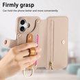 thumbnail image 2 of Allytechgroup Wallet Phone Case for iPhone 16 Plus with Credit Card Slot, PU Leather Phone Case RFID Blocking Stand Shockproof Full Body Protective Bumper for Women Girls, Khaki, 2 of 10