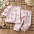 thumbnail image 2 of HCNTES Toddler Baby Boy Girl Fall Solid Top Pants Sweatsuits Outfits Set,2PCS,Sizes 8-9 Years, 2 of 6