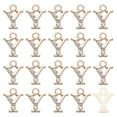 thumbnail image 1 of Encanto de letra Y de strass de 20 piezas de Uxcell para pulsera/brazaletes/joyería dorada 0.39" x 0.51", 1 of 6
