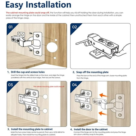 10 Pack 5 Pairs European Kitchen Cabinet Hinges Soft Close Insert Door Heavy Duty Frameless Adjustable Concealed Cup Hinge Canada Insert Cabinet Door Hinges Heavy Duty, How To Measure Kitchen Door Hinge Holes