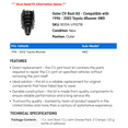 thumbnail image 2 of Outer CV Boot Kit - Compatible with 1996 - 2002 Toyota 4Runner 4WD 1997 1998 1999 2000 2001, 2 of 2