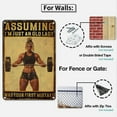 thumbnail image 3 of Vintage Motivational Metal Sign for Gym Old Lady Strength Workout Room Decor 12x16 Inch Aluminum Poster Fitness Inspirational Wall Art Home Office Garage Gym Wall Decor, 3 of 8