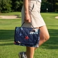 thumbnail image 4 of Whosucclay 4 Convenient Pockets Club Car Seat Covers for Ds Precedent Tempo EZGO, Non-Slip Golf Cart Accessories Quick Dry Seat Towel, Shark Star Pattern, 4 of 9