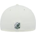 thumbnail image 4 of Men's New Era Cream New York Jets Chrome Color Dim 59FIFTY Fitted Hat, 4 of 6