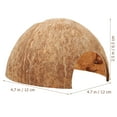 thumbnail image 3 of Escondite de cáscaras de coco, escondite de acuario para reptiles, escondite decorativo para reptiles, refugio para reptiles, 3 of 7