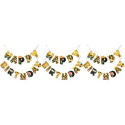 3 Sets Construction Engineering Vehicle Hanging Flag Car Decorations Child