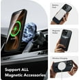 thumbnail image 3 of Magnetic for iPhone 13 Pro Max Case, [Compatible with MagSafe] [Full Camera Protection] Shockproof Protective Slim Translucent Matte Phone Case for iPhone 13 Pro Max 6.7'', Black, 3 of 14