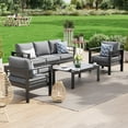 thumbnail image 5 of UDPATIO Aluminum Patio Furniture Set, Metal Patio Furniture Outdoor Couch, Aluminum Patio Chairs, 5 of 9