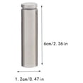 thumbnail image 4 of Justharion Advertising Screw Standoff Durable Streamlined Design Glass Mirror Nail Nut Wall Hanging Bracket Strong Bearing Capacity 12x60mm 1Set, 4 of 6