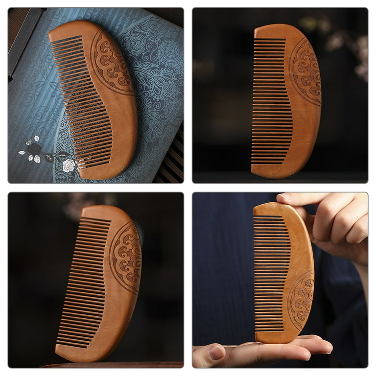 【アウトレット☆送料無料】 Wood Comb Comb Detangling Comb Style Chinese Comb Tooth Fine ヘアスタイリング用品