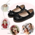 thumbnail image 2 of DADAWEN Girls Mary Jane Shoes Dress Shoes School Uniform Princess Ballerina Flower Shoes 9 Toddler, 2 of 6