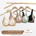 thumbnail image 7 of Sports Bras for Women Soft Comfort Wireless Support Daily Sports Bra Bras for Women No Underwire Beige L, 7 of 7