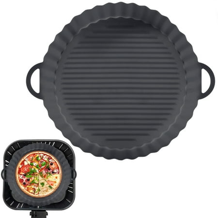 

Air Fryer Silicone Pot - Reusable Non-stick Air Fryer Silicone Liners Compatible with Air Fryer Basket