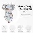 thumbnail image 5 of Picia Trains And Cactuse Womens One Piece Swimsuits Modest Tummy Control Bathing Suits Lace Up Slimming Swim Suit-XX-Large, 5 of 9