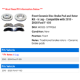 thumbnail image 2 of Front Ceramic Disc Brake Pad and Rotor Kit - 6 Lug - Compatible with 2010 - 2020 Ford F-150 2011 2012 2013 2014 2015 2016 2017 2018 2019, 2 of 2