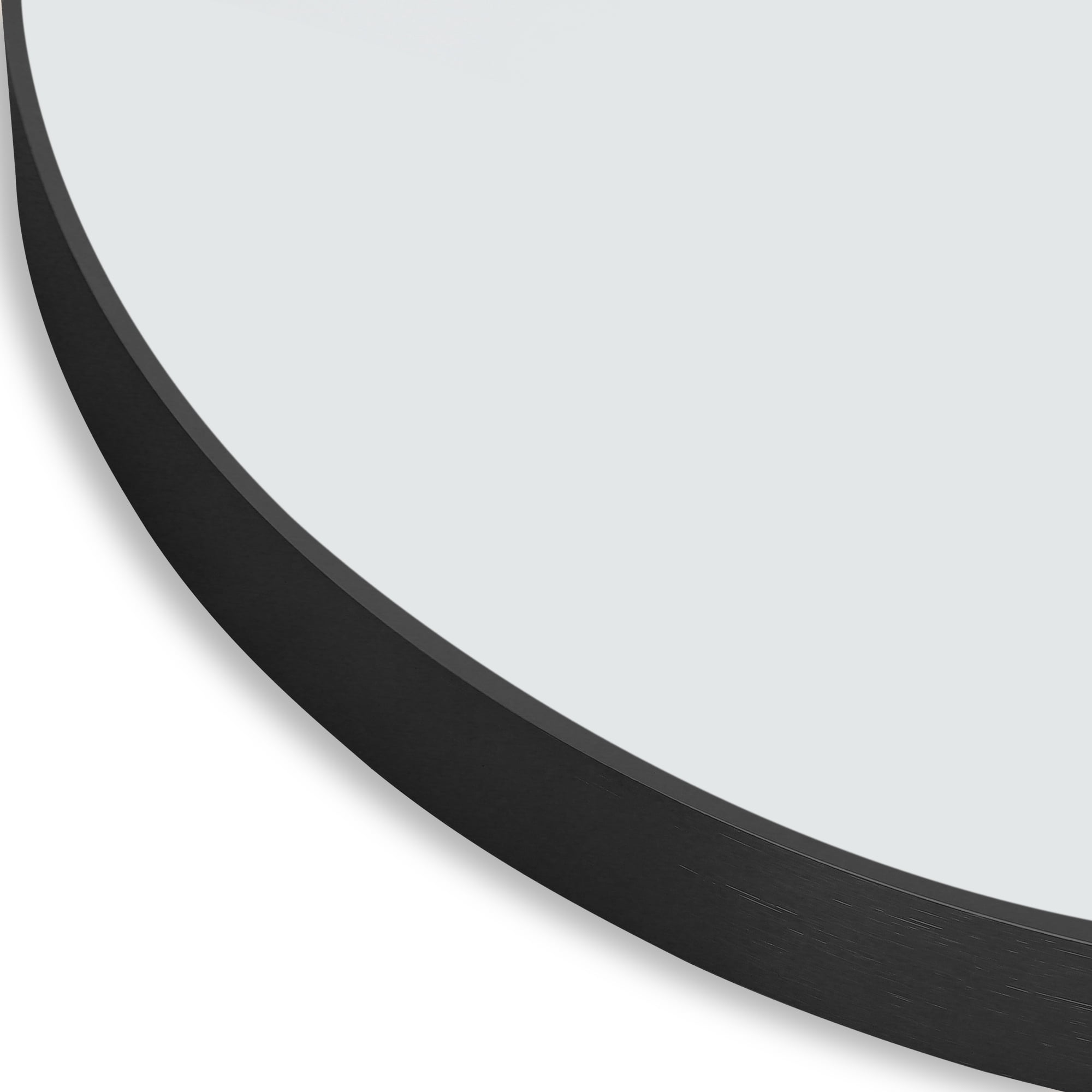 Iron Wall-Mounted Mirror Small Mirror 32"x24",Black