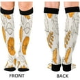 thumbnail image 2 of FREEAMG Leaves and Pumpkinspg Compression Socks for Women and Men(1Pairs)-Best Support for Running, Athletic, Nursing, Travel, 2 of 7