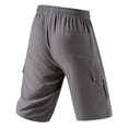 thumbnail image 5 of Dresfit Long Shorts Men Drawstring Cargo Shorts 2026 Summer Open Bottom Baggy Short Pants Lightweight Elastic Waist Loose Fit Athletic Shorts M, 5 of 6