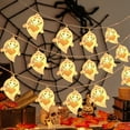 thumbnail image 5 of Neoyler Halloween Decorations Indoor with Ghost Skull Pumpkin Light String for Home Spooky Holiday Decor Waterproof Led Low Voltage Flexible Lighting for Walls and Windows 118.1in Red, 5 of 6
