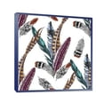 thumbnail image 3 of Designart 'Colourful Boho Art Feather Set V' Bohemian & Eclectic Framed Canvas Wall Art Print, 3 of 4
