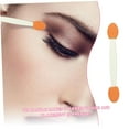 thumbnail image 5 of 100pcs Double Ended Eyeshadow Brush Makeup Tipped Oval Makeup Tool Cosmetic Tool Cosmetic Applicator Eyeshadow Makeup Tool Dual-side Smudger Sponge Plastic Eye Shadow, 5 of 5