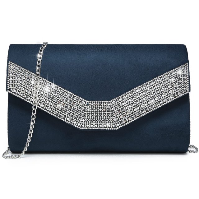 Bolso de noche Dasein para mujer, formal, fiesta, boda, azul marino