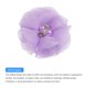 thumbnail image 4 of Cabezas de flores de chiffon de imitación de strass Uxcell, flores falsas moradas claras de 2 pulgadas, paquete de 30, 4 of 5