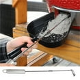 thumbnail image 2 of Tizuqe 46cm Stainless Steel Charcoal Ashs Rake BBQ Ashs Tool Poker for Kamados Charcoal Cooking Wood Burners Stove Cooking Accessories, 2 of 11