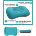 thumbnail image 2 of Durable Tpu Coated Fabric Pillow, Ultralight Inflatable Camping And Travel Companion, Quick Inflate Deflate For Spontaneous Adventures, Ergonomic Neck Support, Soft Elastic, 2 of 8