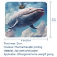 thumbnail image 5 of Whale Square Mouse Pad, 8.3x9.8 Inch, Non-Slip Rubber Bottom, Printed Desk Mat for Office and Gaming, 5 of 6