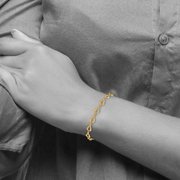 Leslie's 14K Polished 6.0mm Fancy Link 7. 5 inch Bracelet