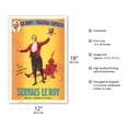 thumbnail image 2 of Servais Le Roy - The Great Decapitation Mystery - Le Roy Talma Bosco - Vintage Magic Poster c.1907 - Master Art Print (Unframed) 12in x 18in, 2 of 4