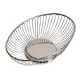 thumbnail image 2 of Creative Gifts International 023027 Oval Wire Basket, Silver, 2 of 3