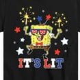 thumbnail image 3 of SpongeBob SquarePants - It's Lit - Toddler And Youth Short Sleeve Graphic T-Shirt, 3 of 6