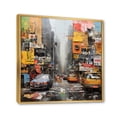 thumbnail image 2 of Designart "Urban composition I" Abstract Collages Floater Framed Canvas Print, 2 of 7