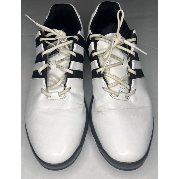 Ad-id-as Shoes Mens 10.5 Adiwear Golf Sneakers Athletic White Leather 737575