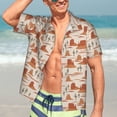 thumbnail image 7 of Yiaed Western Desert Nature Landscape Print Hawaiian Shirt for Men Short Sleeve Button Down Shirts Beach Shirts for Men,X-Large, 7 of 7