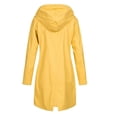 thumbnail image 3 of Chaqueta impermeable Macarena para mujer con capucha Amarillo M, 3 of 4