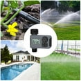 thumbnail image 6 of Cowin Sprinkler Timer, Outdoor Garden Hose Faucet Timers with Rain Delay/Manual/Automatic Watering System, Digital Irrigation Timer for Yard, 1 Outlet, Gray, 6 of 7