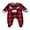 Red Black A, variant on Gureui Newborn Baby Boy Girl Christmas Footed Romper Plaid Deer One Piece Jumpsuit Sleepwear Pajamas